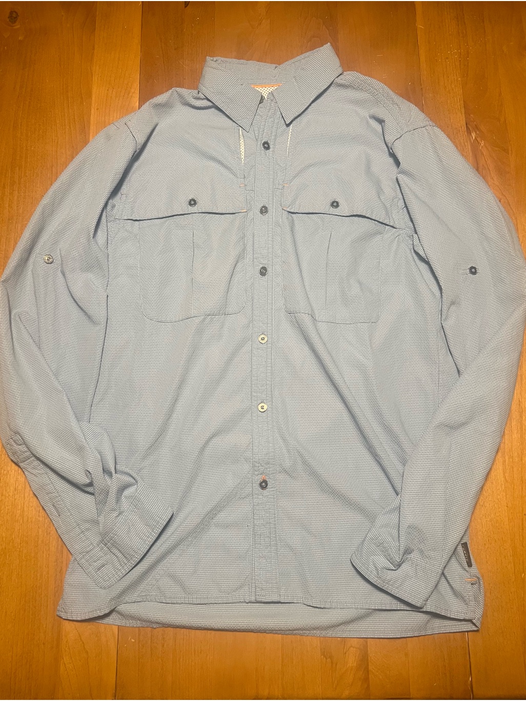 Orvis Light Blue Long-Sleeve Fishing Shirt